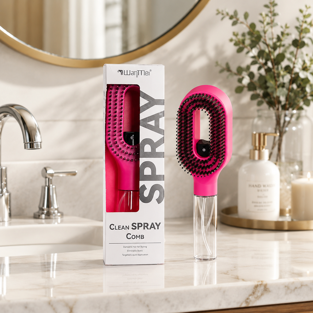 2in1 ミストヘアブラシ